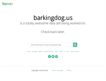 Tablet Screenshot of barkingdog.us